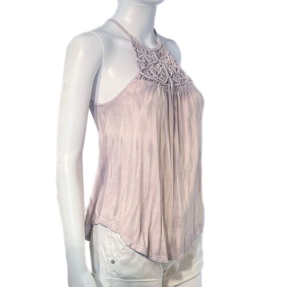 AEO Macrame High Neck Tank Top NWOT - Picture 3 of 10